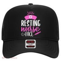 Resting Nurse Face Nurselife Heartbeats Nursing Halloween Cool Gift Hat thumb 0