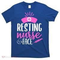Resting Nurse Face Nurselife Heartbeats Nursing Halloween Cool Gift T-Shirt thumb 0