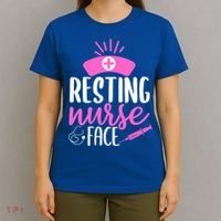Resting Nurse Face Nurselife Heartbeats Nursing Halloween Cool Gift T-Shirt thumb 4