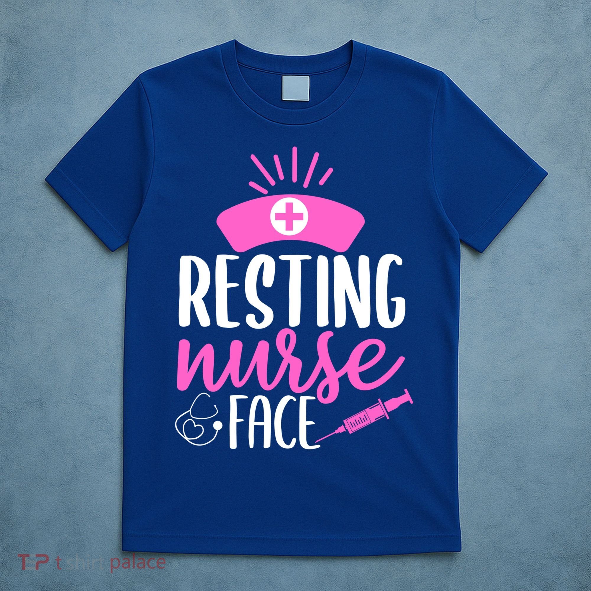 Resting Nurse Face Nurselife Heartbeats Nursing Halloween Cool Gift T-Shirt