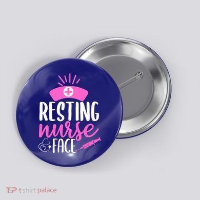 Resting Nurse Face Nurselife Heartbeats Nursing Halloween Cool Gift Button