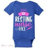 Resting Nurse Face Nurselife Heartbeats Nursing Halloween Cool Gift Baby Bodysuit thumb 0
