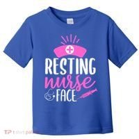 Resting Nurse Face Nurselife Heartbeats Nursing Halloween Cool Gift Toddler T-Shirt thumb 0