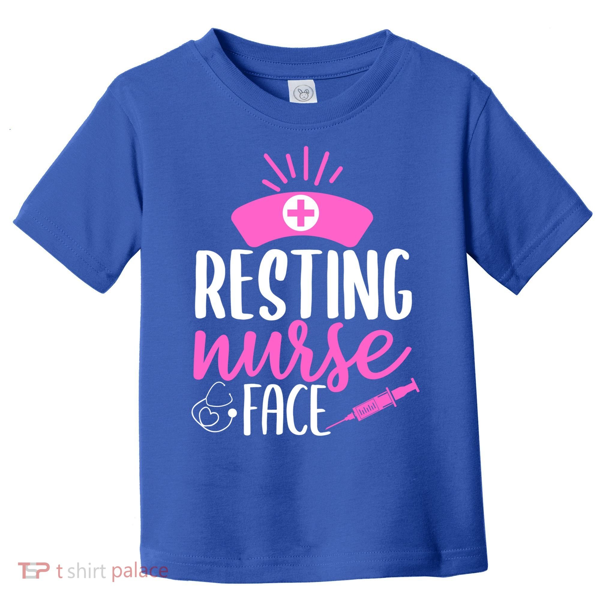 Resting Nurse Face Nurselife Heartbeats Nursing Halloween Cool Gift Toddler T-Shirt