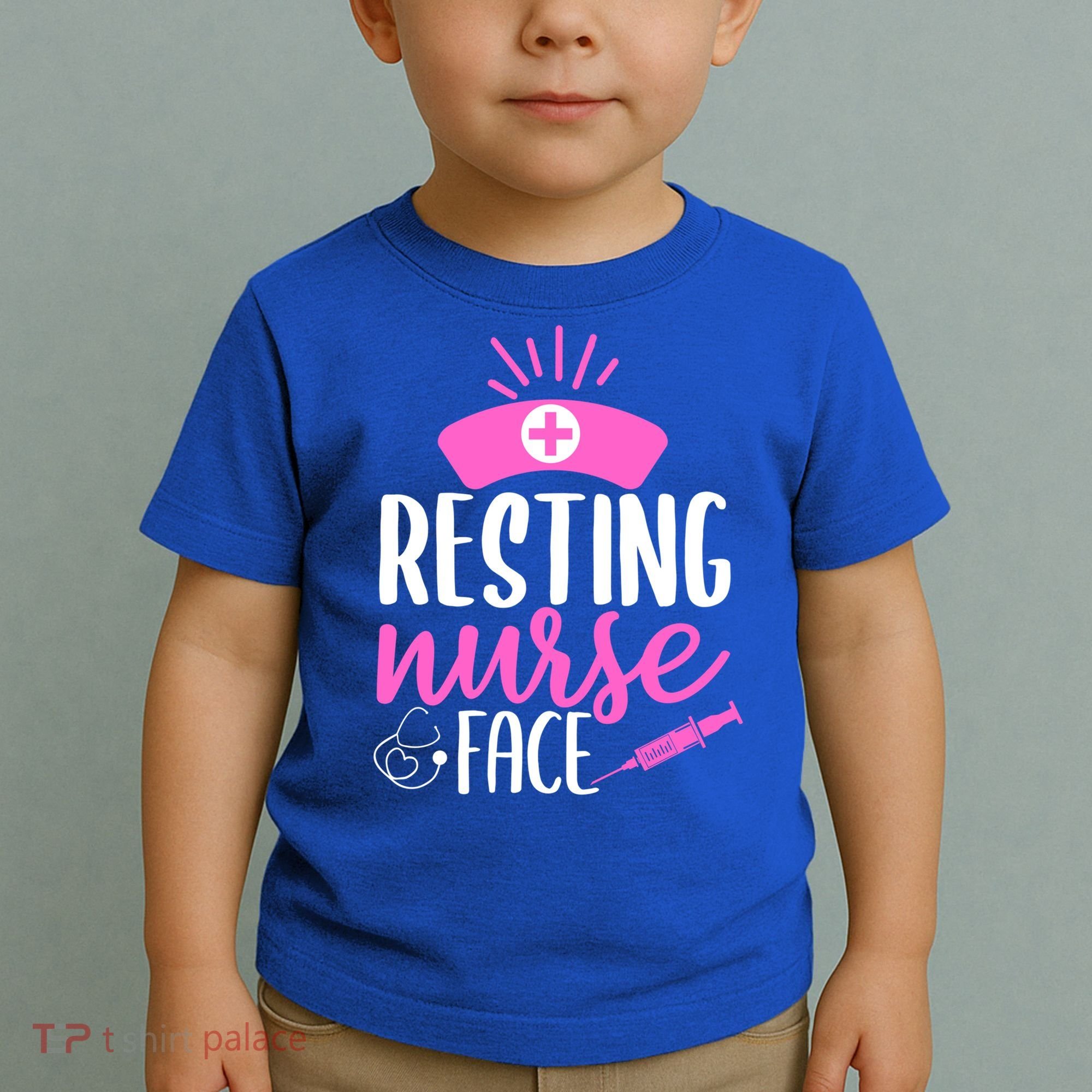 Resting Nurse Face Nurselife Heartbeats Nursing Halloween Cool Gift Toddler T-Shirt