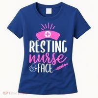 Resting Nurse Face Nurselife Heartbeats Nursing Halloween Cool Gift Women's T-Shirt thumb 0
