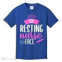 Resting Nurse Face Nurselife Heartbeats Nursing Halloween Cool Gift Kids T-Shirt thumb 0
