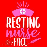 Resting Nurse Face Nurselife Heartbeats Nursing Halloween Cool Gift Santa Hat thumb 1