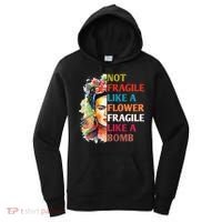 retro Not Fragile Like A Flower Fragile Like A Bomb For Women's Hoodie thumb 0