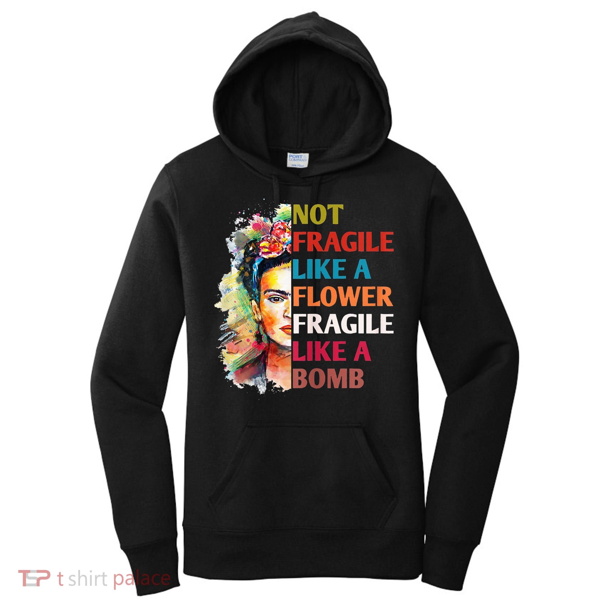 retro Not Fragile Like A Flower Fragile Like A Bomb For Women's Hoodie