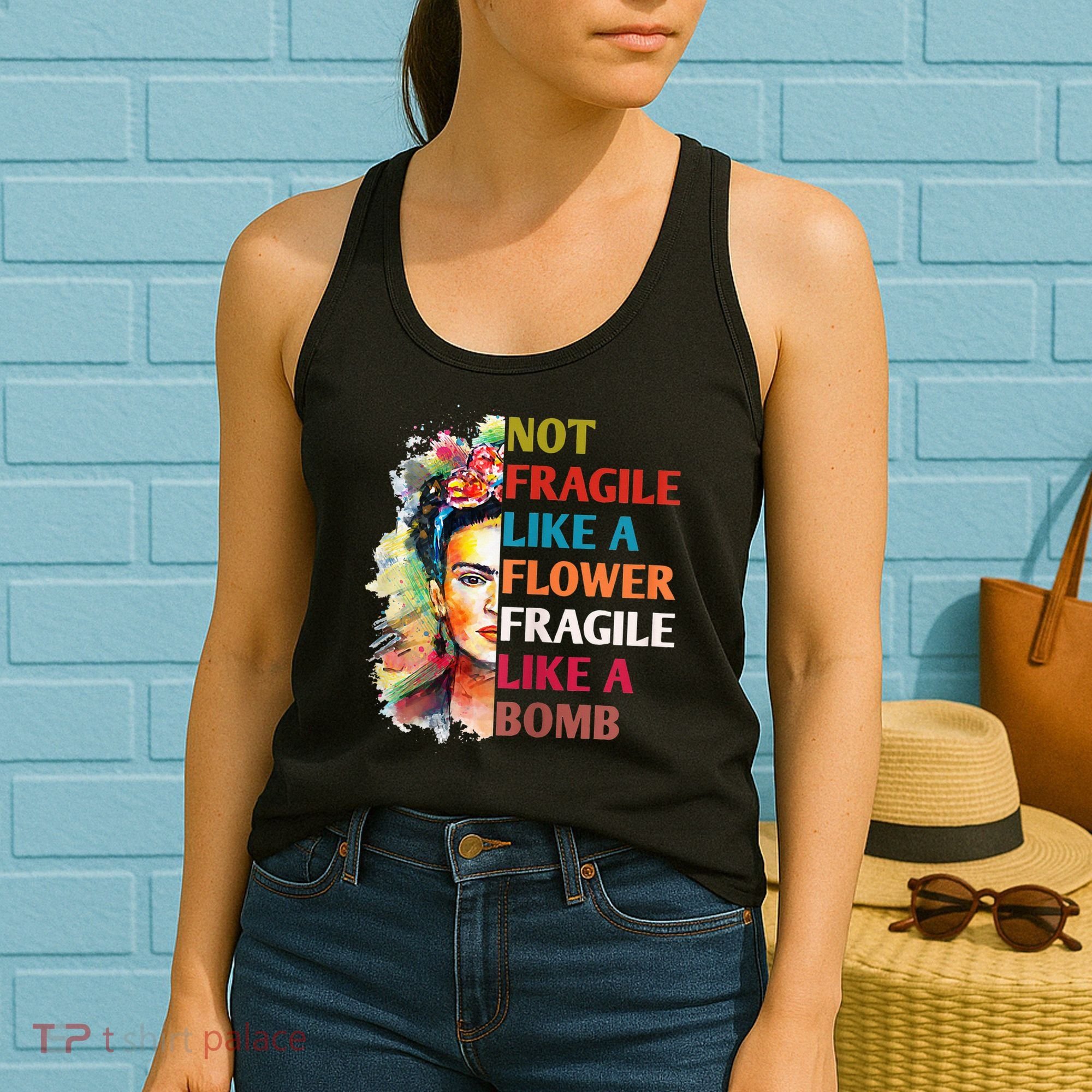 retro Not Fragile Like A Flower Fragile Like A Bomb For Women's Tank Top