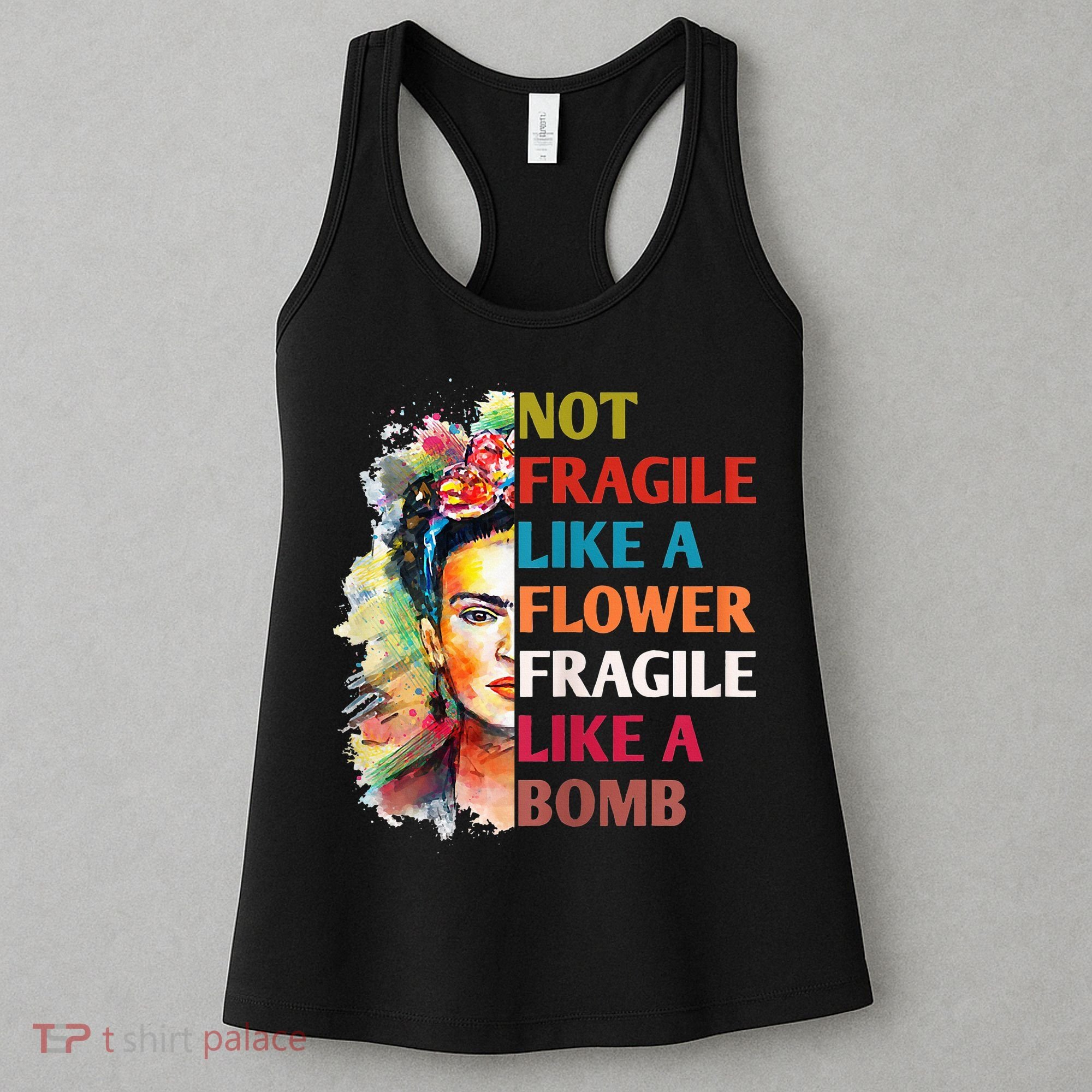 retro Not Fragile Like A Flower Fragile Like A Bomb For Women's Tank Top