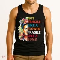 retro Not Fragile Like A Flower Fragile Like A Bomb For Tank Top thumb 3