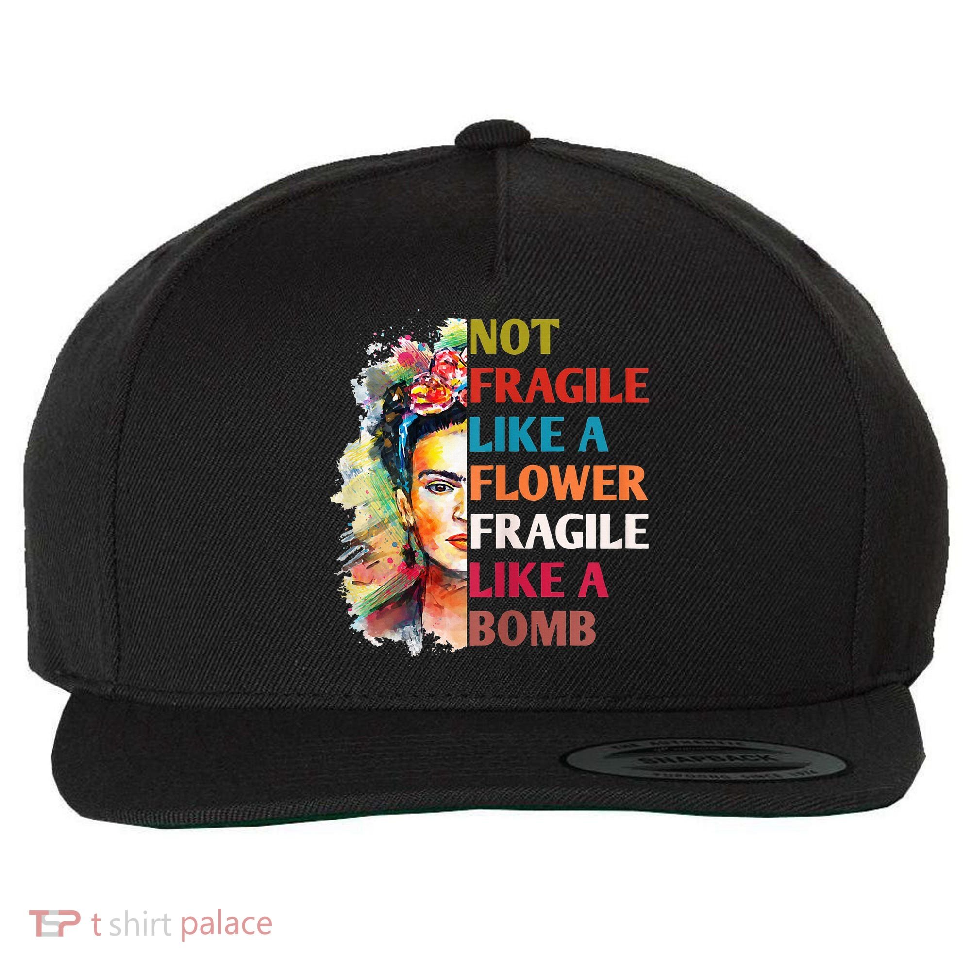 retro Not Fragile Like A Flower Fragile Like A Bomb For Wool Snapback Cap
