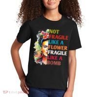 retro Not Fragile Like A Flower Fragile Like A Bomb For Kids T-Shirt thumb 2