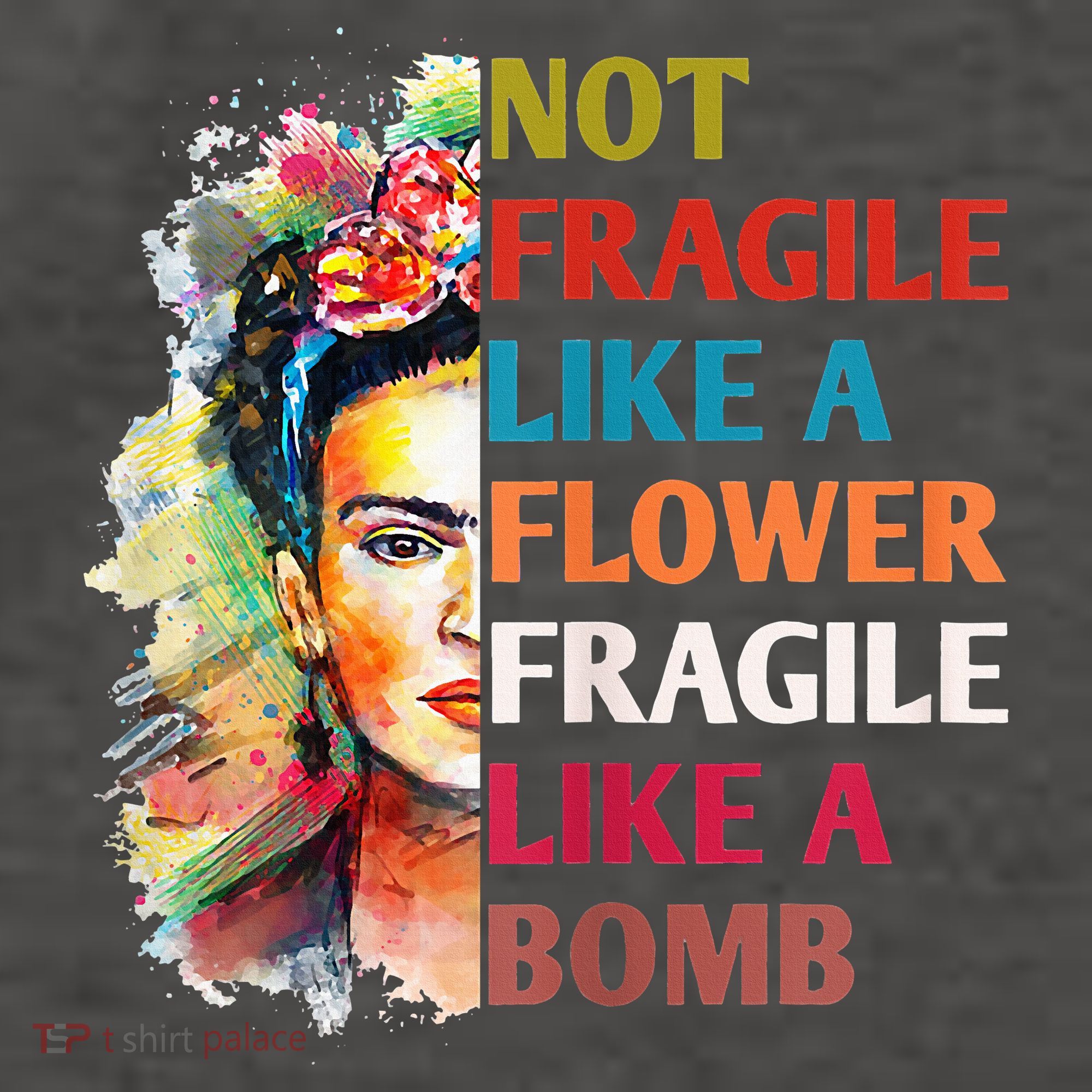 retro Not Fragile Like A Flower Fragile Like A Bomb For Vector Backpack