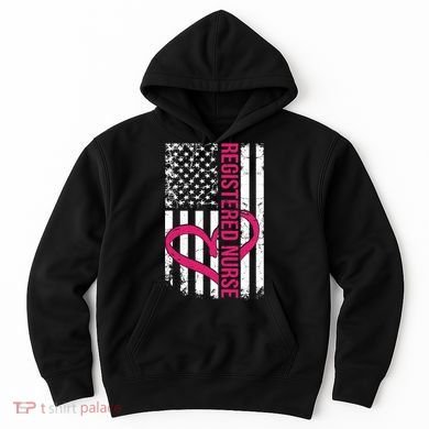 Registered Nurse Flag For Women Rn Zip Gift Hoodie