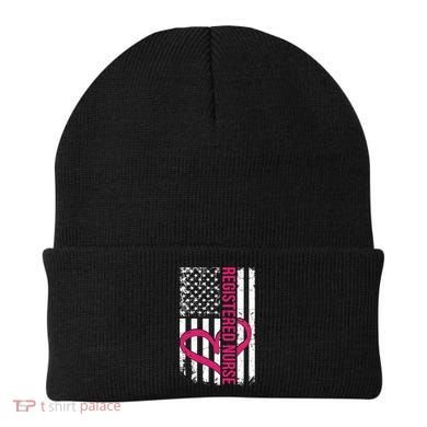 Registered Nurse Flag For Women Rn Zip Gift Beanie