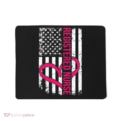 Registered Nurse Flag For Women Rn Zip Gift Mousepad