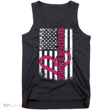 Registered Nurse Flag For Women Rn Zip Gift Tank Top