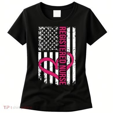 Registered Nurse Flag For Women Rn Zip Gift Women's T-Shirt