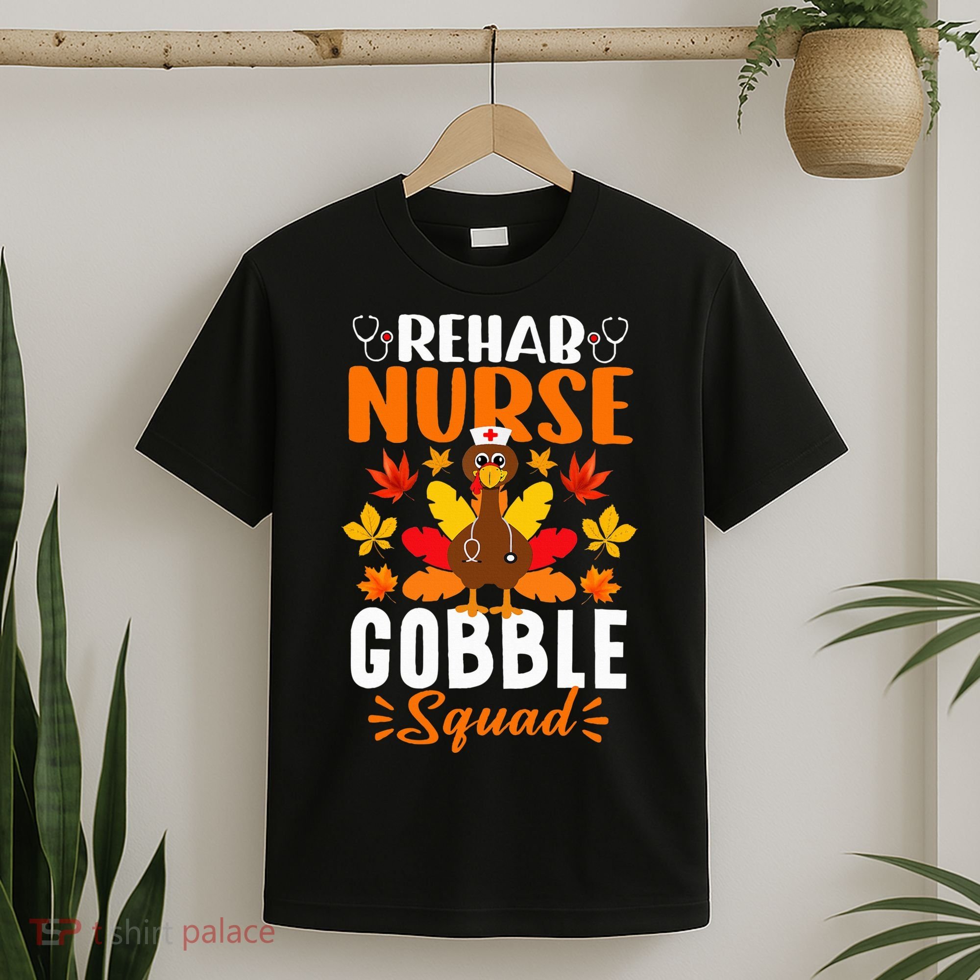 Rehab Nurse Gobble Squad Funny Turkey Thanksgiving T-Shirt
