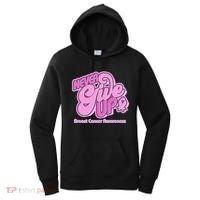 Retro Never Give Up Breast Cancer Awareness Women's Hoodie thumb 0