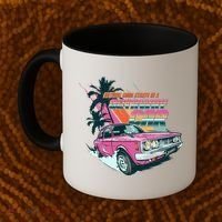 Retro Nothing Good Starts In A Getaway Car Coffee Mug thumb 2