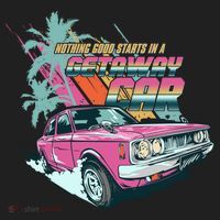 Retro Nothing Good Starts In A Getaway Car Tumbler thumb 3