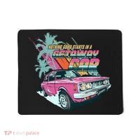 Retro Nothing Good Starts In A Getaway Car Mousepad thumb 0