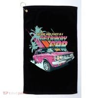 Retro Nothing Good Starts In A Getaway Car Golf Towel thumb 0