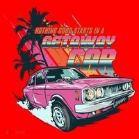 Retro Nothing Good Starts In A Getaway Car Santa Hat thumb 1