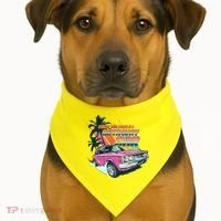 Retro Nothing Good Starts In A Getaway Car USA-Made Doggie Bandana thumb 1