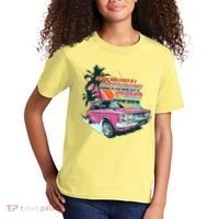 Retro Nothing Good Starts In A Getaway Car Kids T-Shirt thumb 2