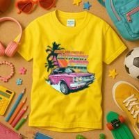 Retro Nothing Good Starts In A Getaway Car Kids T-Shirt thumb 3