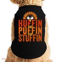 Run Now Gobble Later Funny Thanksgiving Day Race Turkey Trot Doggie Tank thumb 0