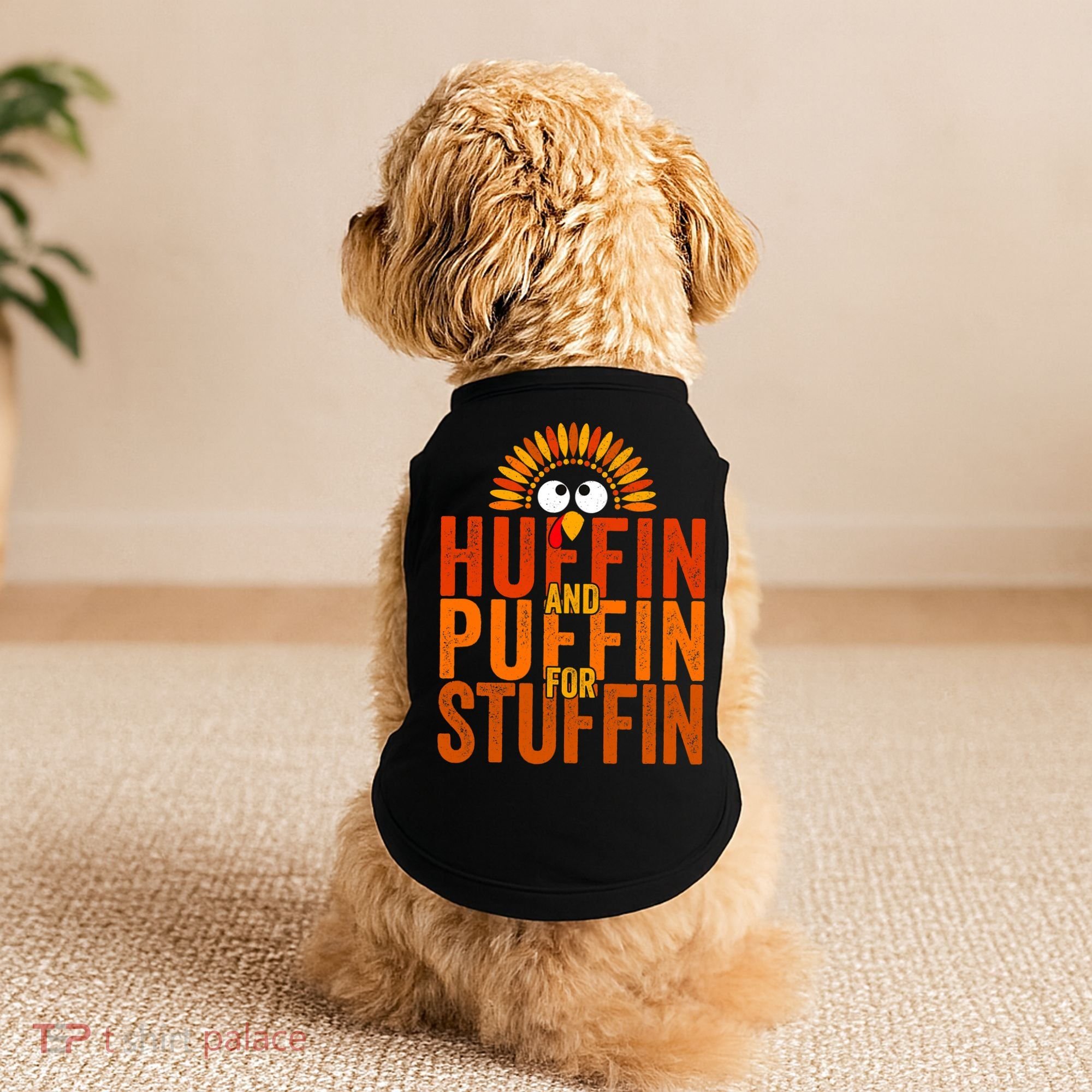 Run Now Gobble Later Funny Thanksgiving Day Race Turkey Trot Doggie Tank