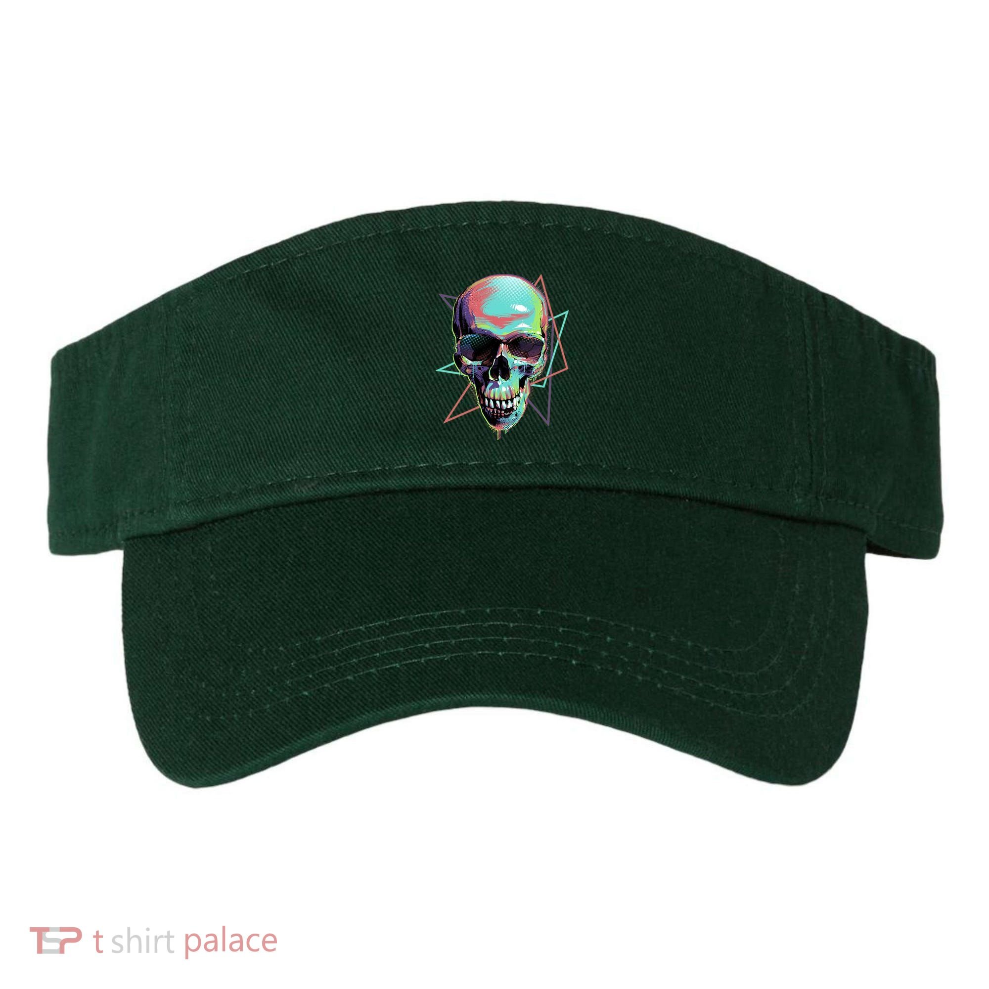 Retro Neon Graffiti Paint Skull Visor