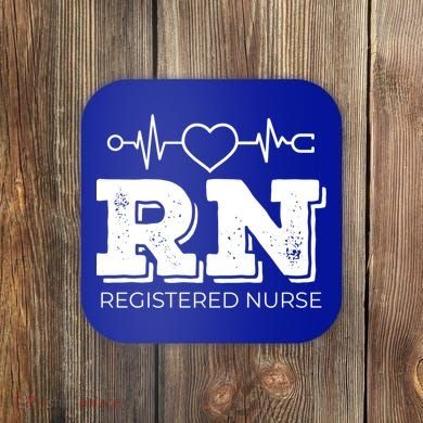 Registered Nurse Heartbeat Rn Appreciation Gift Coaster