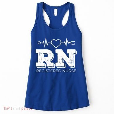 Registered Nurse Heartbeat Rn Appreciation Gift Women's Tank Top