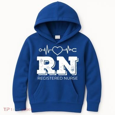 Registered Nurse Heartbeat Rn Appreciation Gift Kids Hoodie