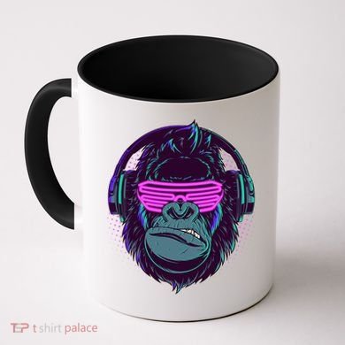 Retro Neon Hipster Gorilla Ape Coffee Mug