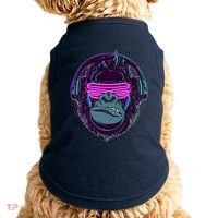 Retro Neon Hipster Gorilla Ape Doggie Tank thumb 0