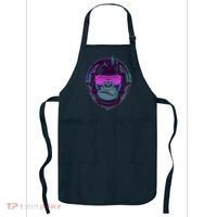 Retro Neon Hipster Gorilla Ape Apron thumb 0