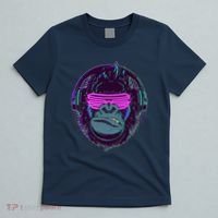 Retro Neon Hipster Gorilla Ape T-Shirt thumb 5