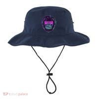 Retro Neon Hipster Gorilla Ape Bucket Hat thumb 0