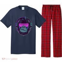 Retro Neon Hipster Gorilla Ape Pajama Set thumb 0