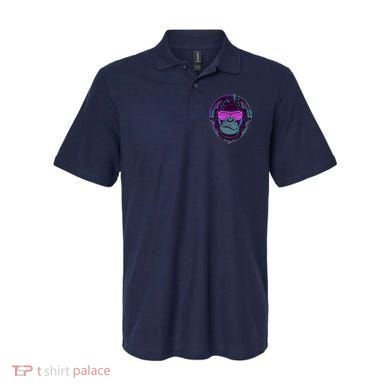 Retro Neon Hipster Gorilla Ape Polo
