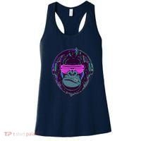 Retro Neon Hipster Gorilla Ape Women's Tank Top thumb 0