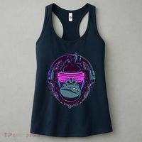 Retro Neon Hipster Gorilla Ape Women's Tank Top thumb 3